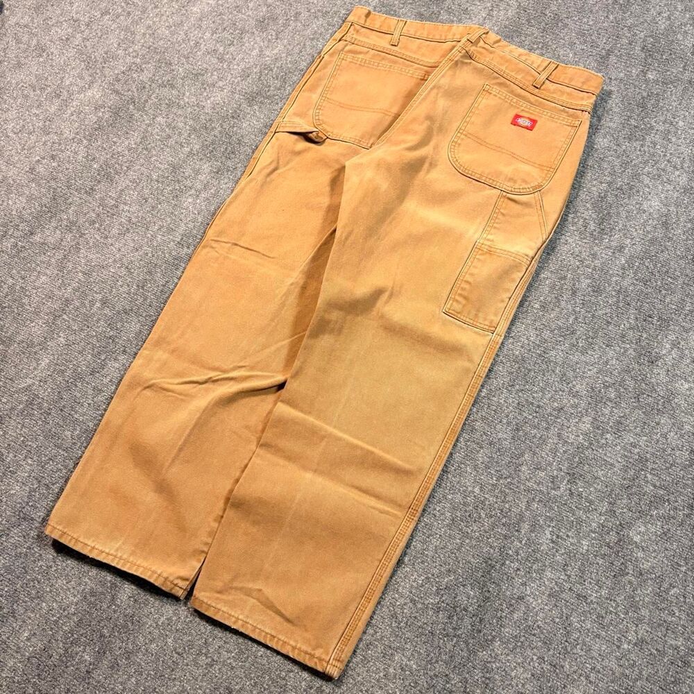 Vintage Dickies Faded Tan Carpenter Relaxed Fit Workwear Pants